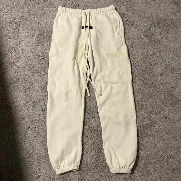 Essentials Cream Track Pants - Picture 2 of 8